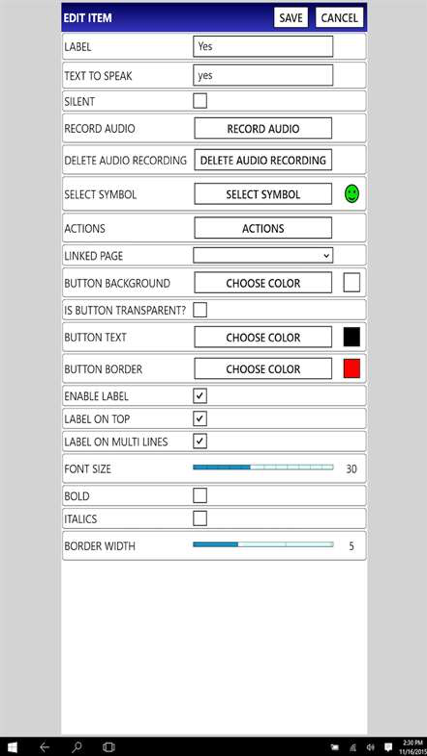 The screenshots of TalkTablet – AAC/Speech (URL-10).